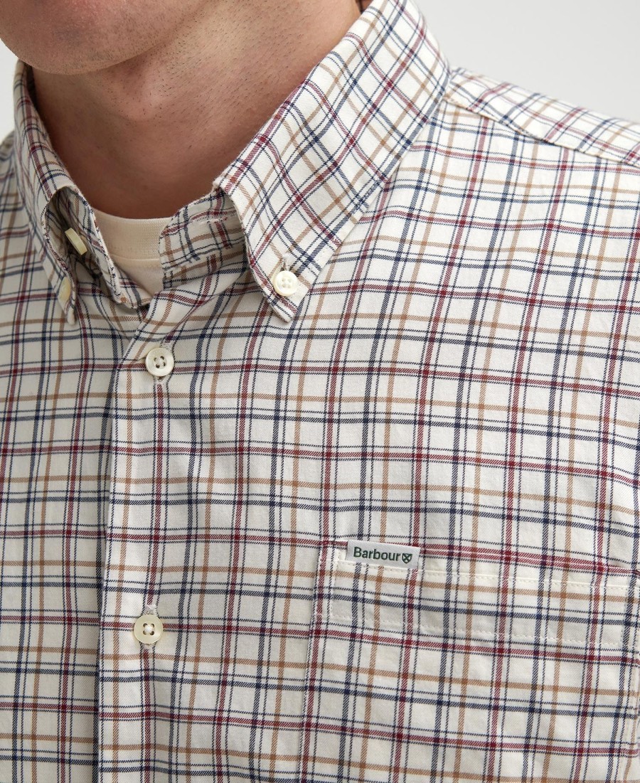 ashton regular shirt met lange mouwen