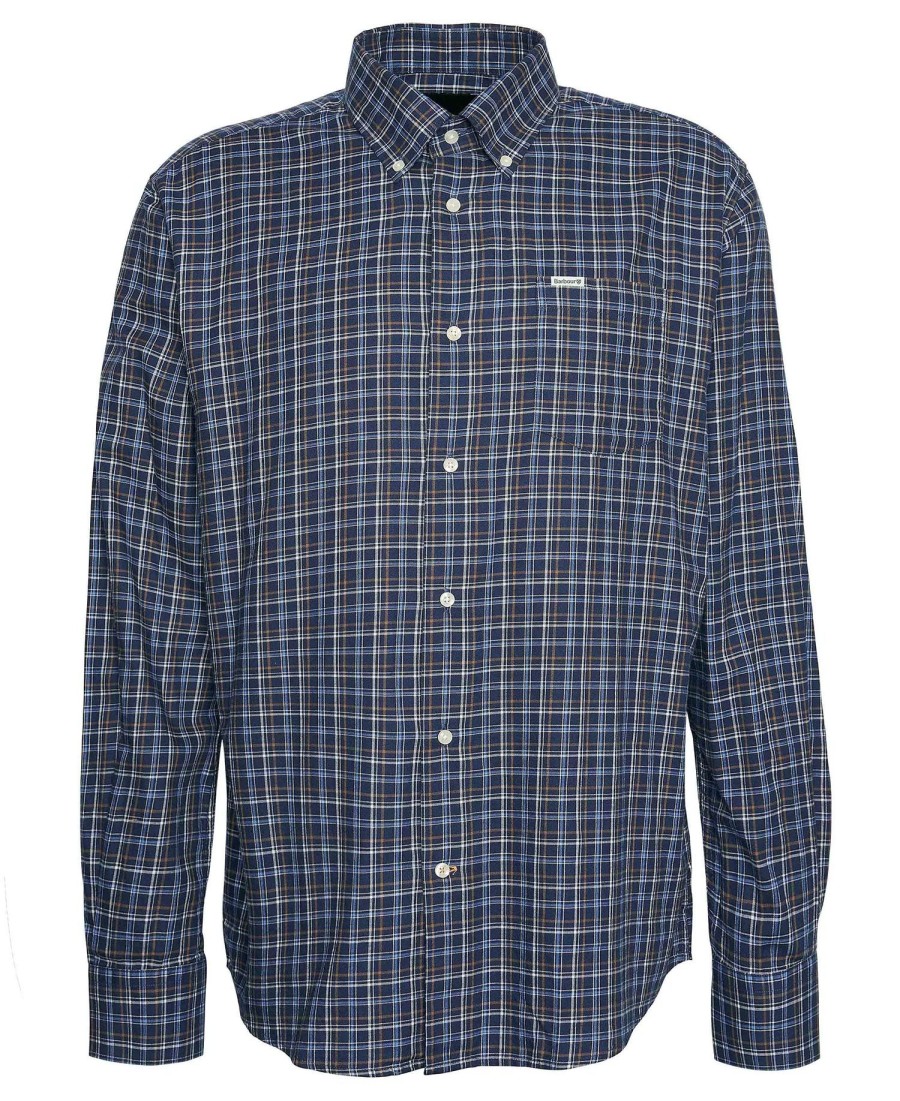 ashton regular shirt met lange mouwen