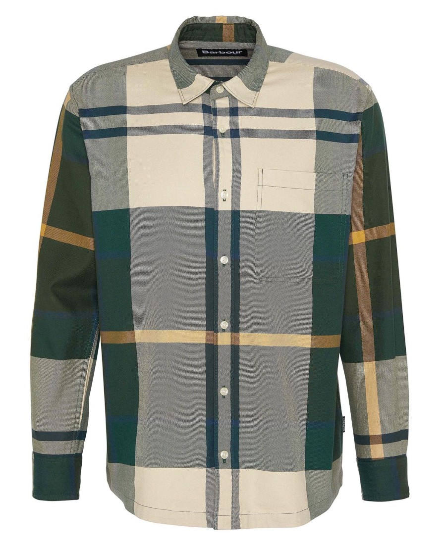 renford oversized overhemd met lange mouwen en tartanprint
