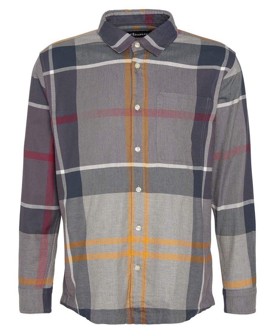 renford oversized overhemd met lange mouwen en tartanprint