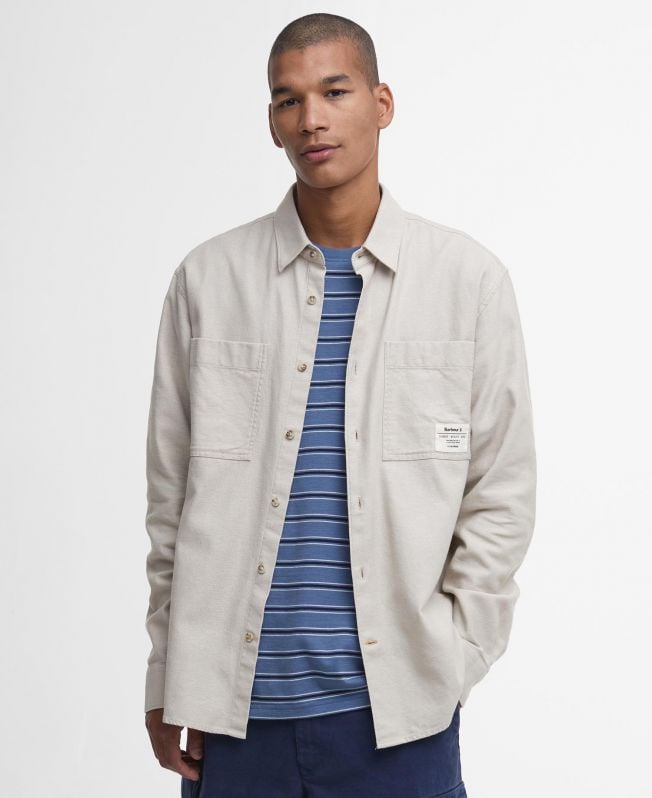 angelo relaxed shirt met lange mouwen