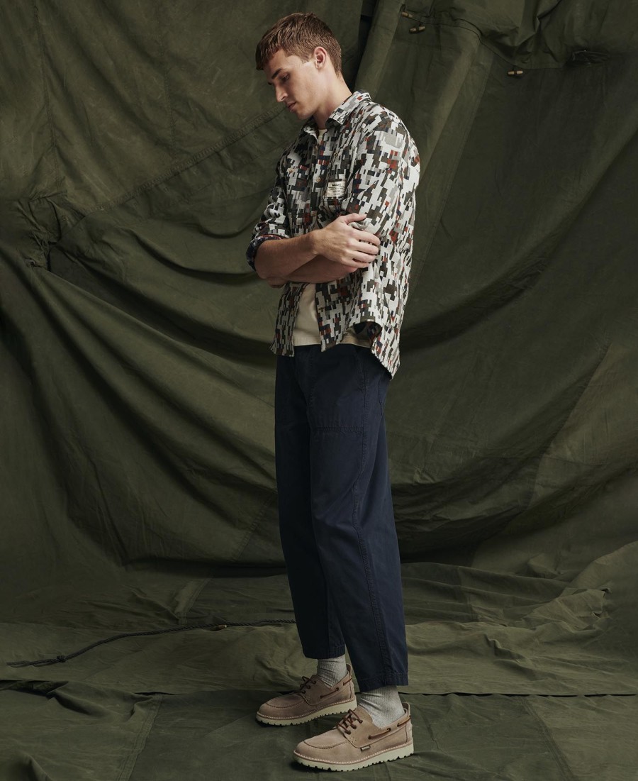 coalbrook relaxed shirt met lange mouwen
