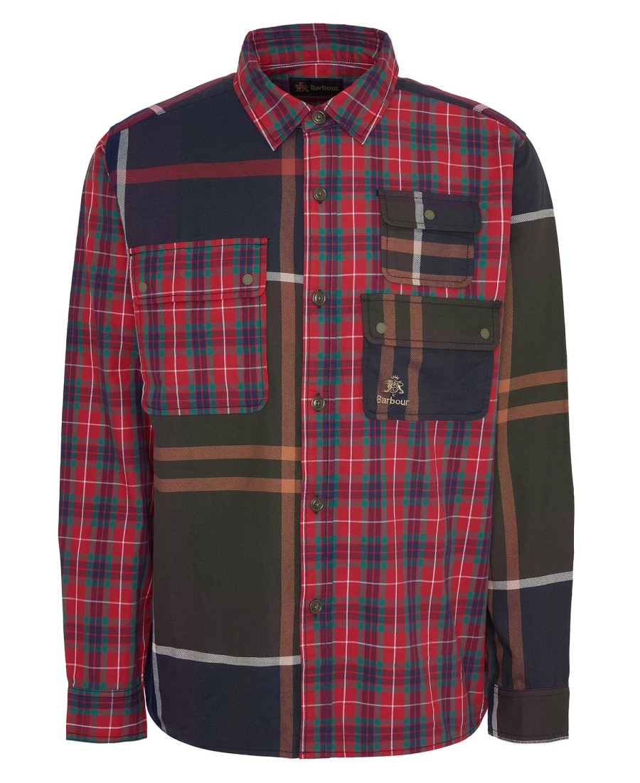 barbour x baracuta relaxed long sleeve shirt