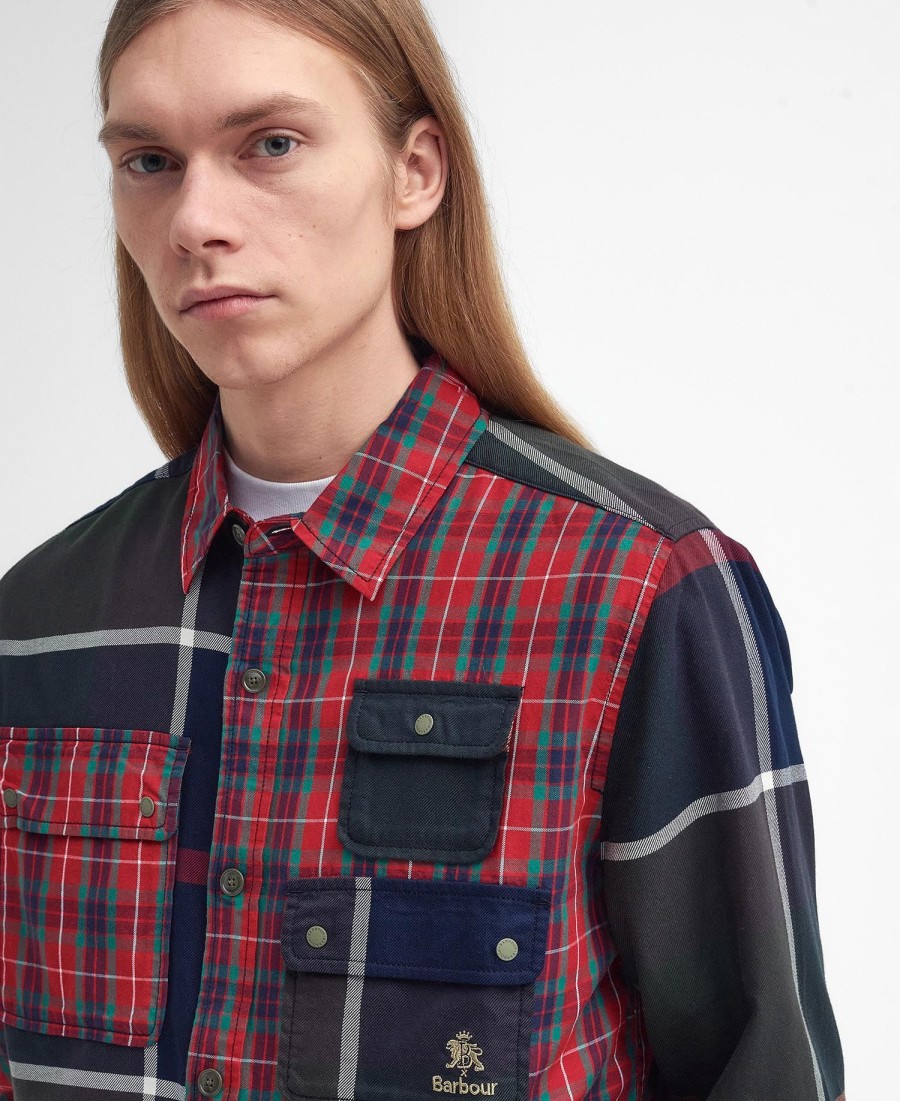 barbour x baracuta relaxed long sleeve shirt