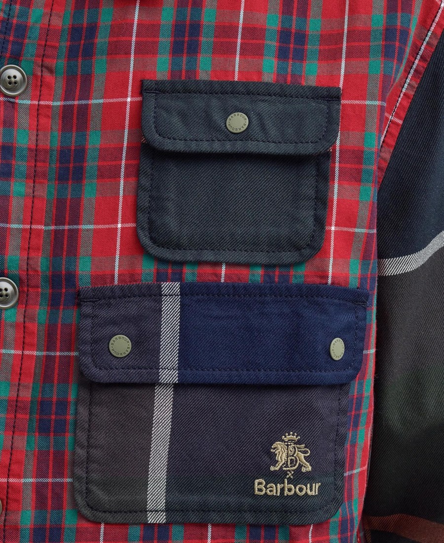 barbour x baracuta relaxed long sleeve shirt