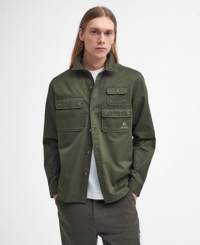 barbour x baracuta chorlton relaxed long sleeve shirt