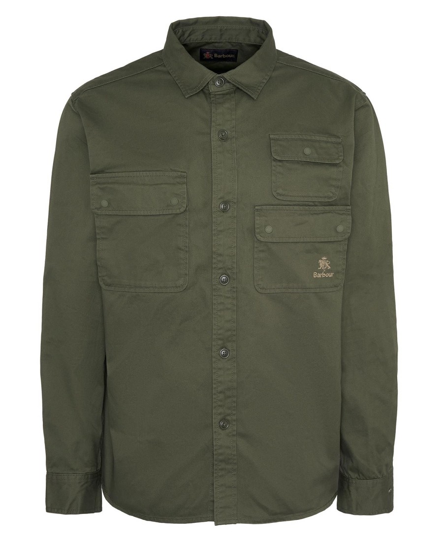 barbour x baracuta chorlton relaxed long sleeve shirt
