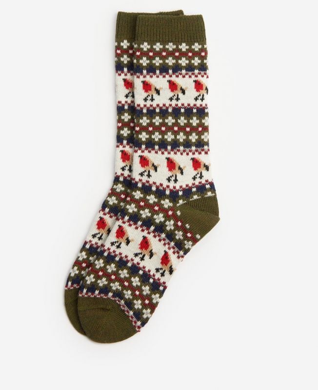 robin fair isle sokken
