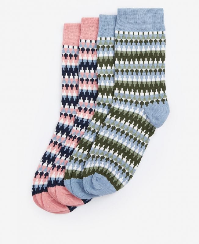 louise fair isle sokken set van 2