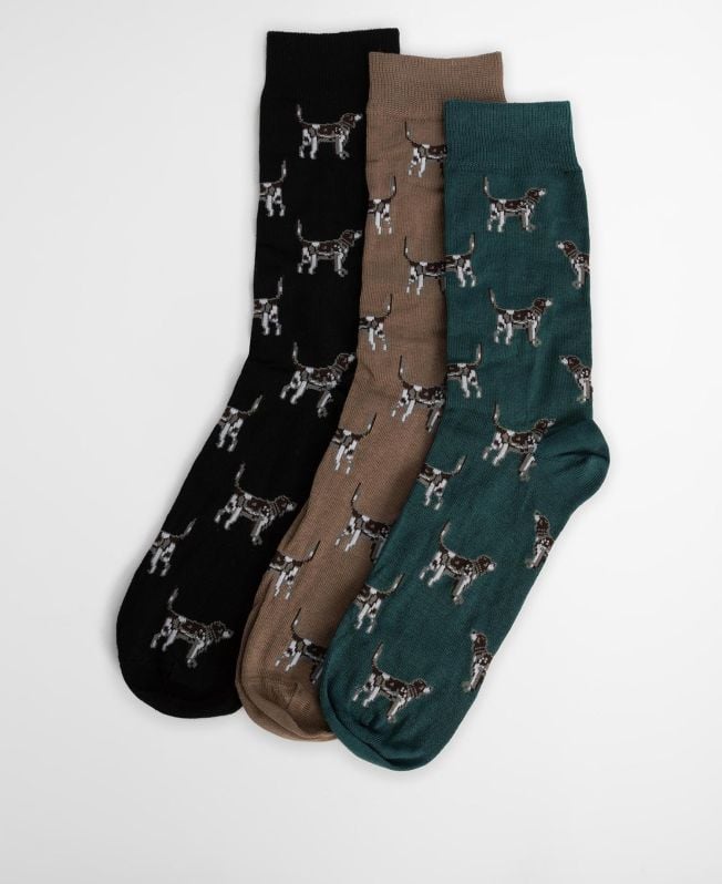cadeauverpakking met sokken voor pointerhonden