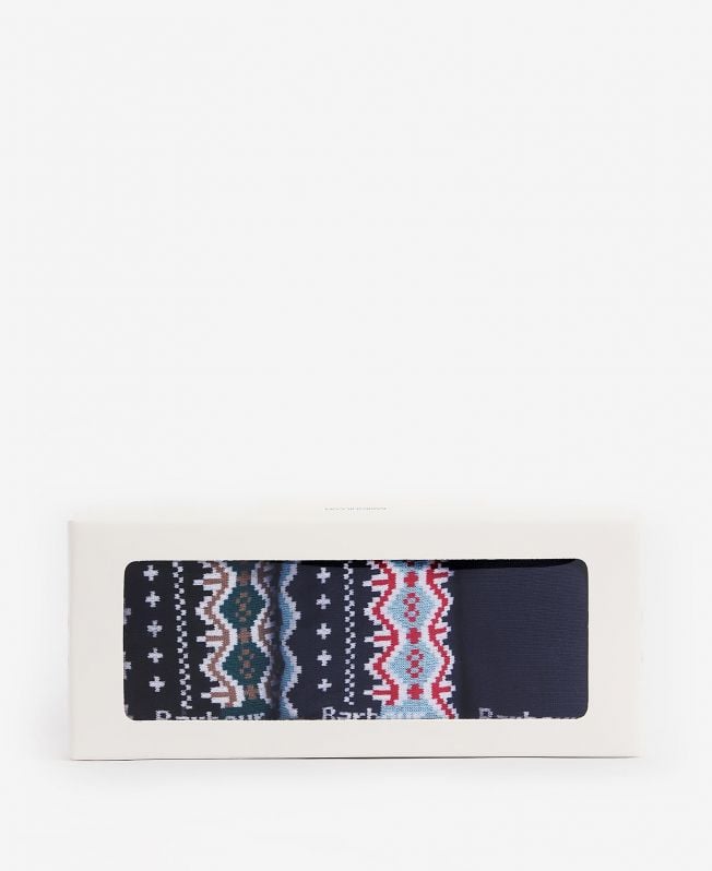 cadeauverpakking met fair isle sokken