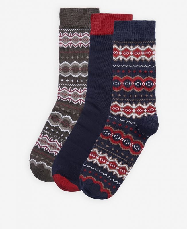 cadeauverpakking met fair isle sokken