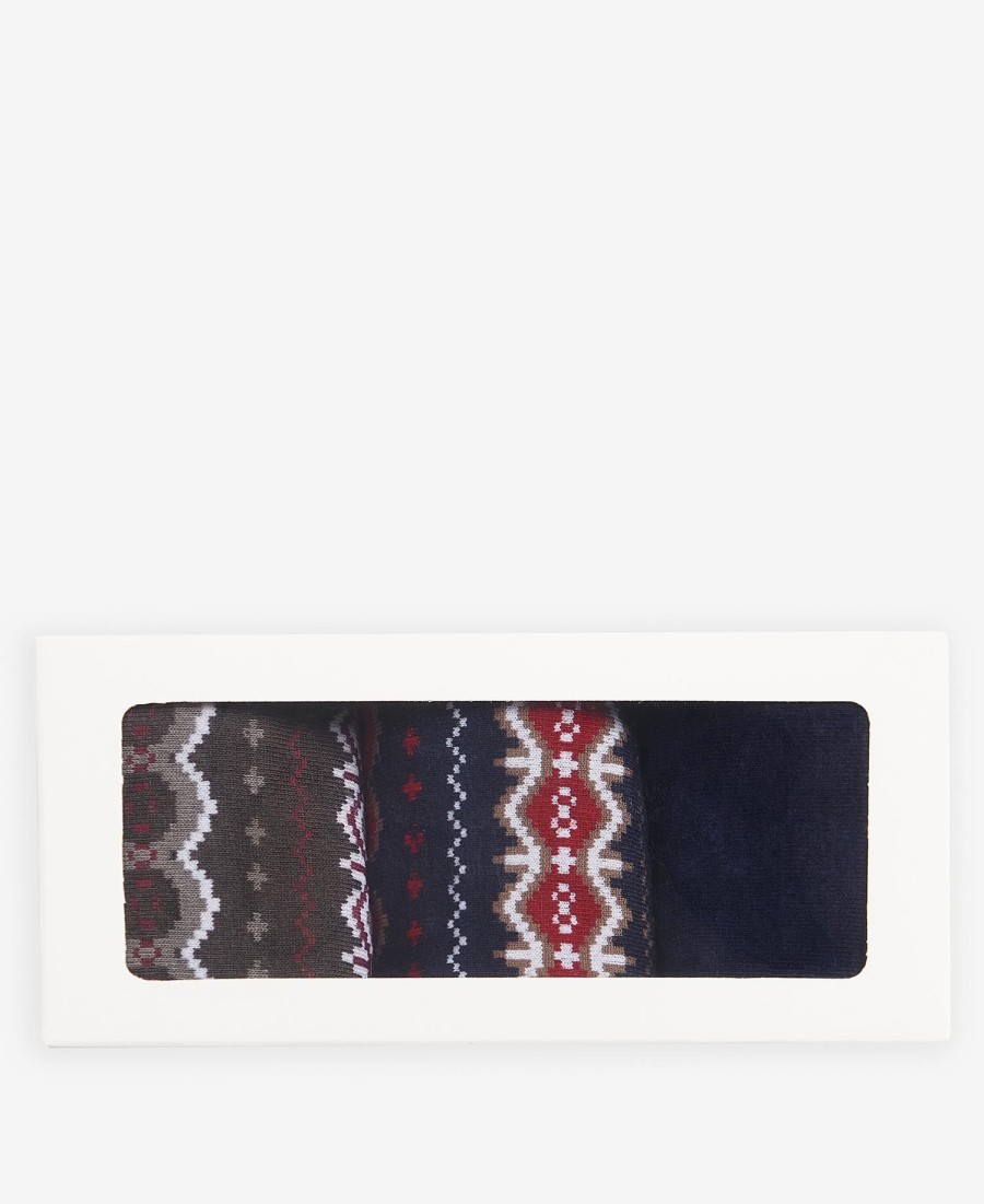 cadeauverpakking met fair isle sokken
