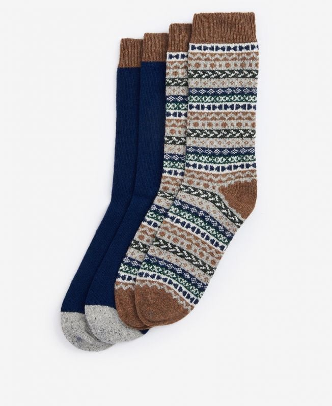 fairisle sokken set van 2