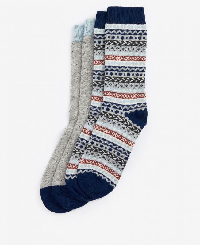 fairisle sokken set van 2