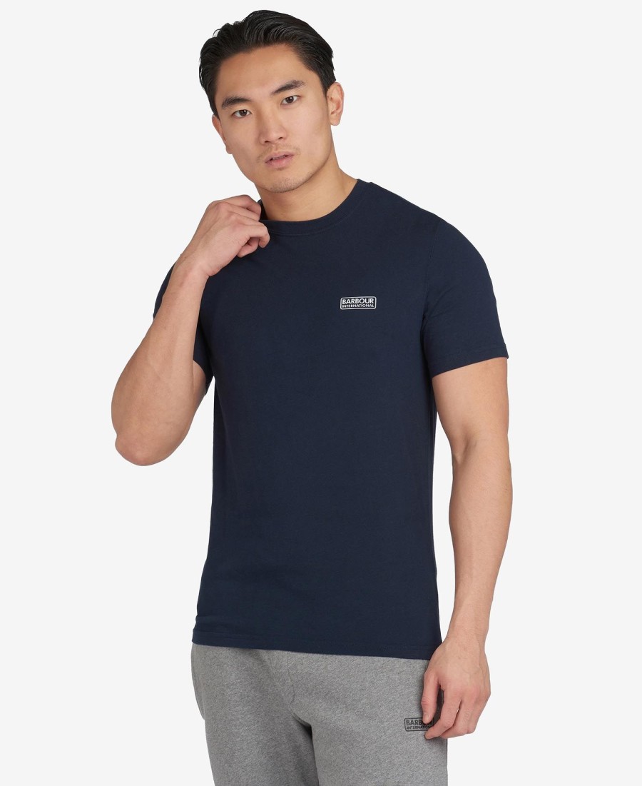 t-shirt met klein logo
