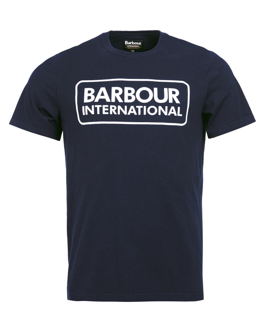 essentieel t-shirt met groot logo