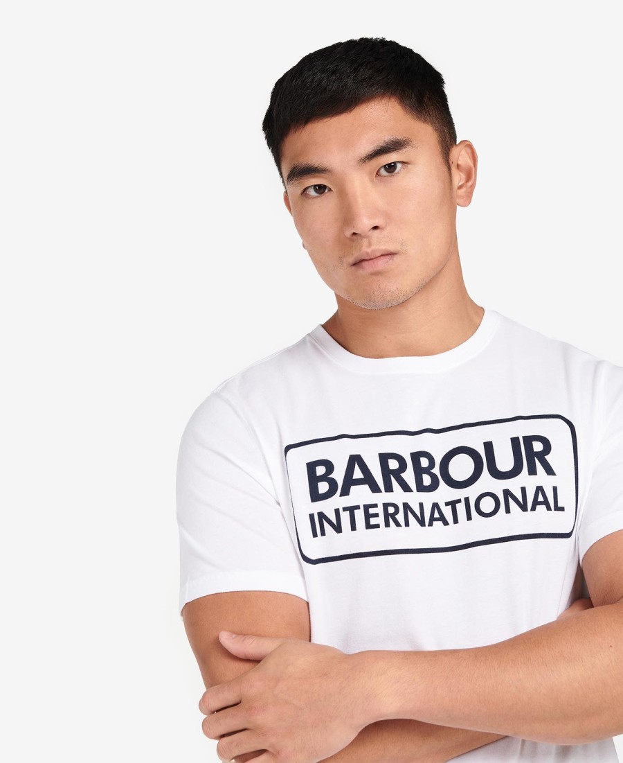 essentieel t-shirt met groot logo