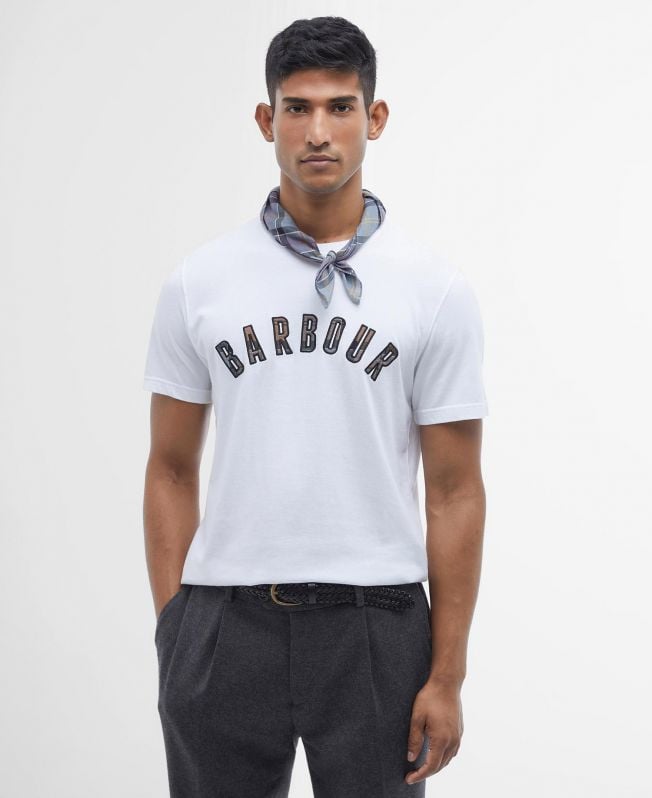 ancroft tartan logo t-shirt