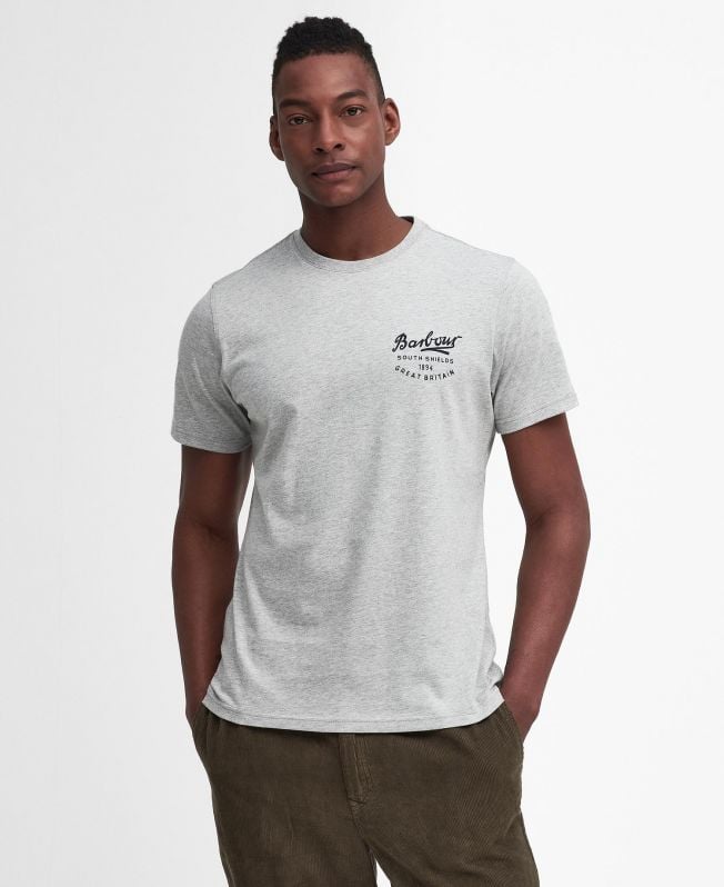 t-shirt met script-graphic