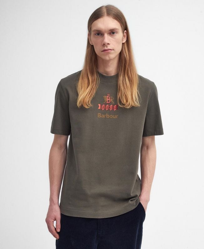 barbour x baracuta archive relaxed t-shirt