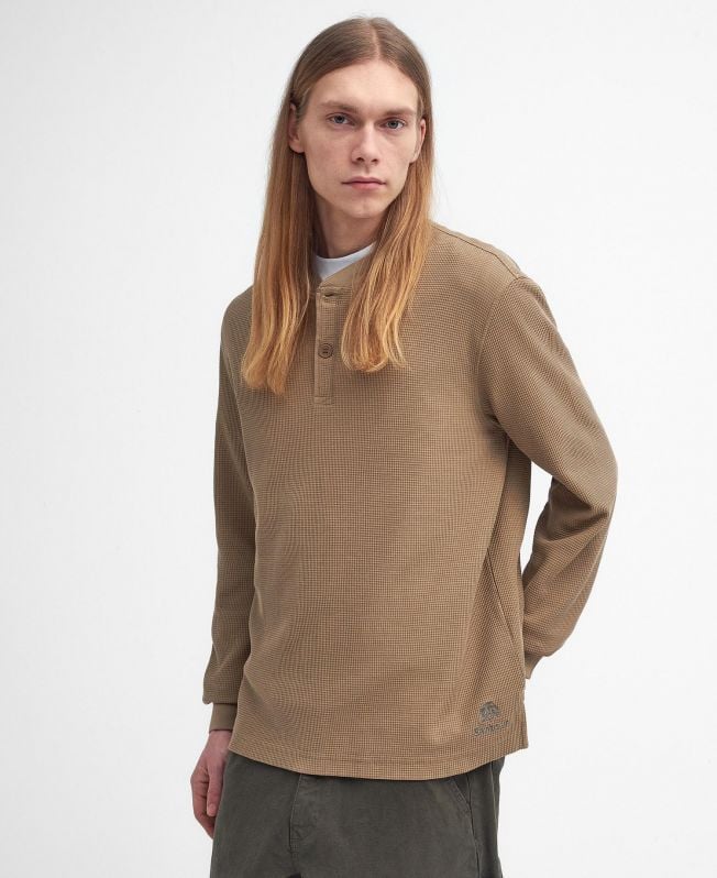 barbour x baracuta henley relaxed t-shirt