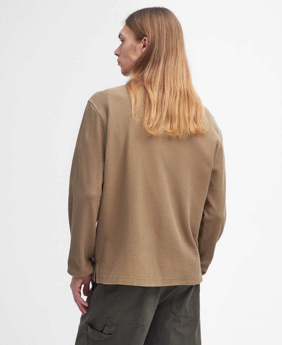 barbour x baracuta henley relaxed t-shirt