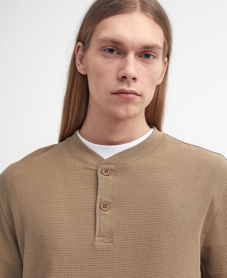 barbour x baracuta henley relaxed t-shirt