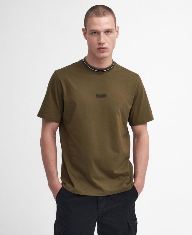 t-shirt met logo en klep