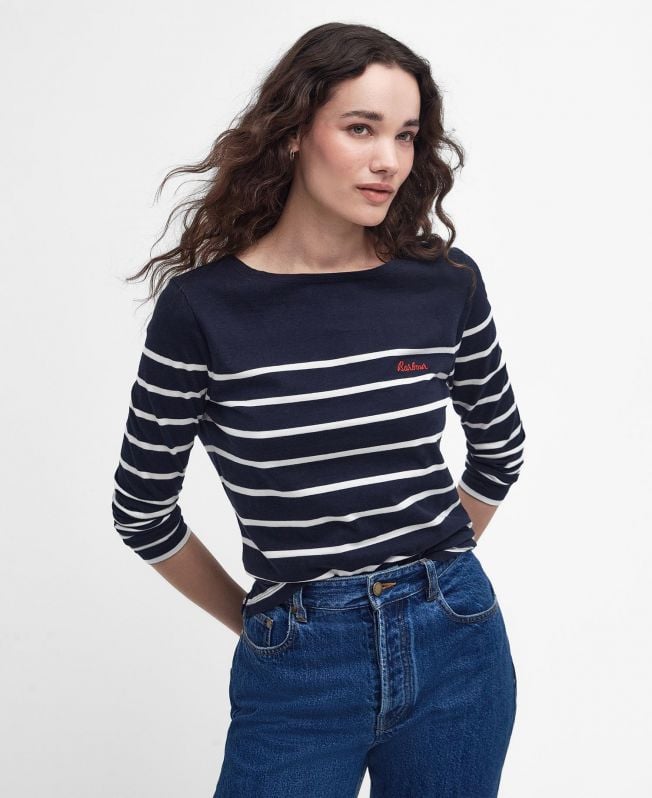 bradley gestreept t-shirt met lange mouwen