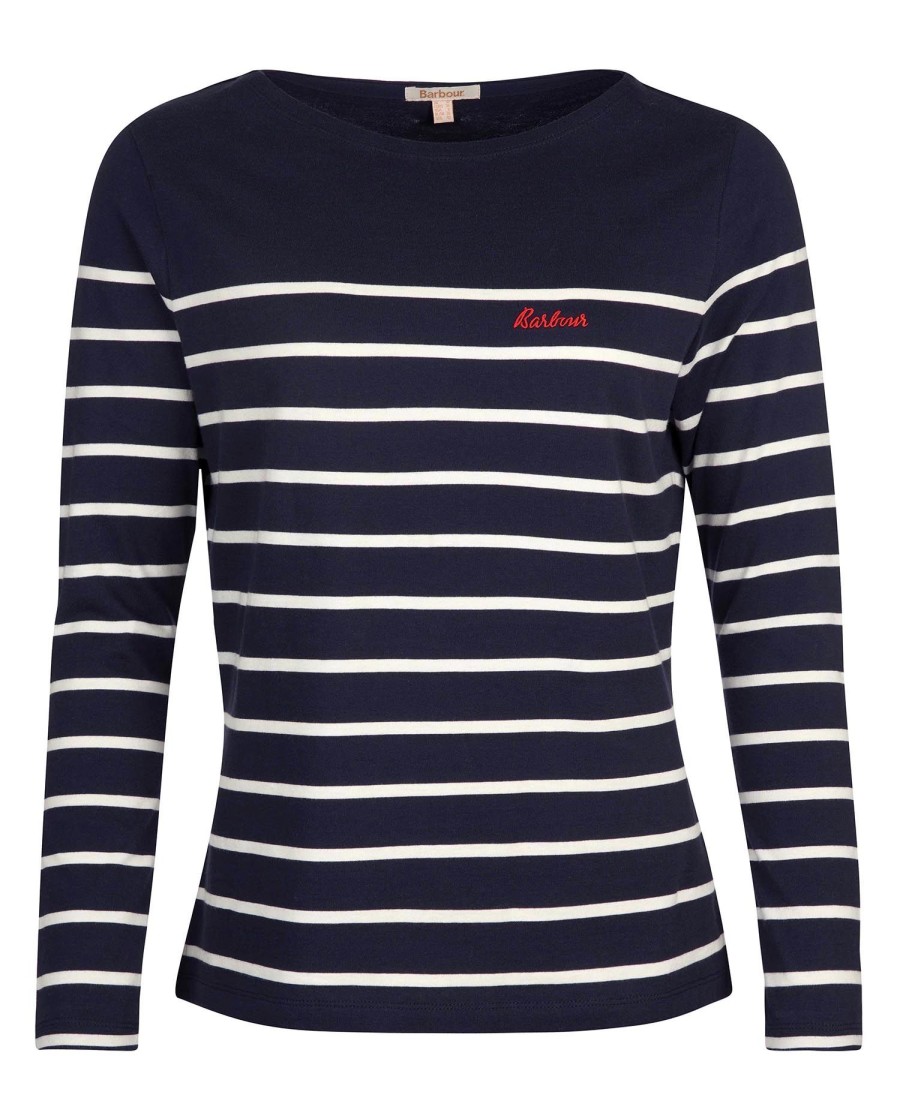 bradley gestreept t-shirt met lange mouwen