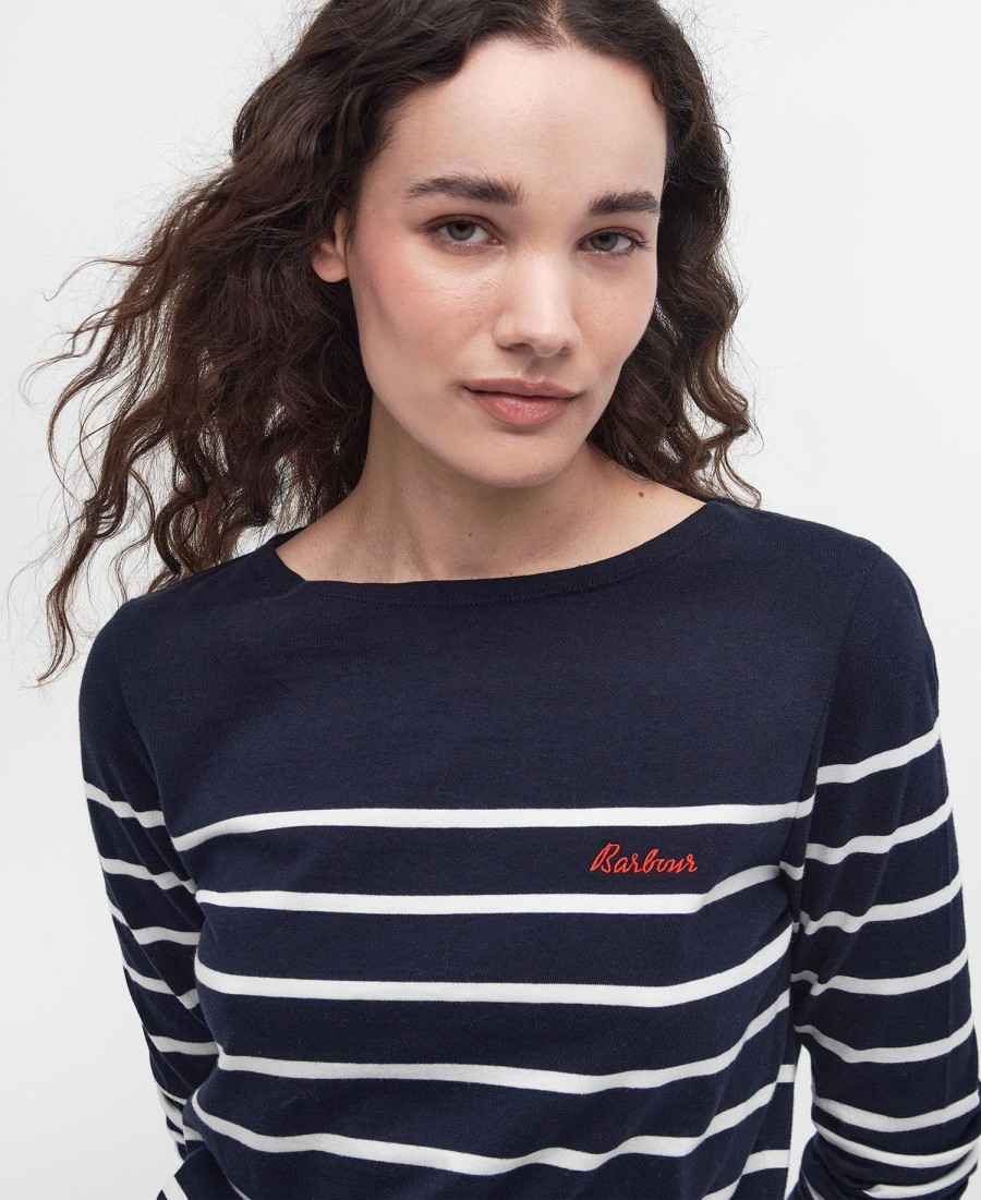 bradley gestreept t-shirt met lange mouwen