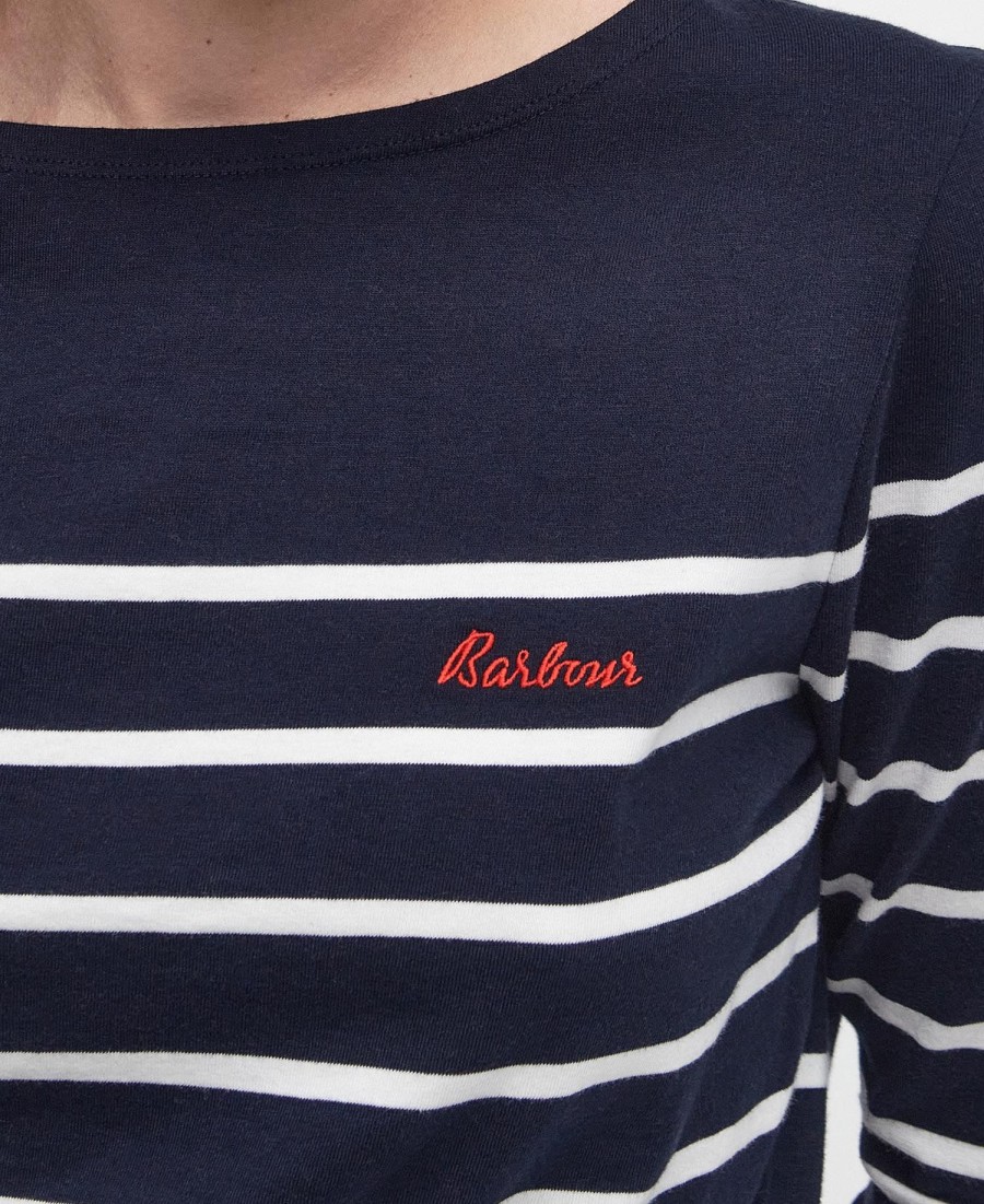 bradley gestreept t-shirt met lange mouwen