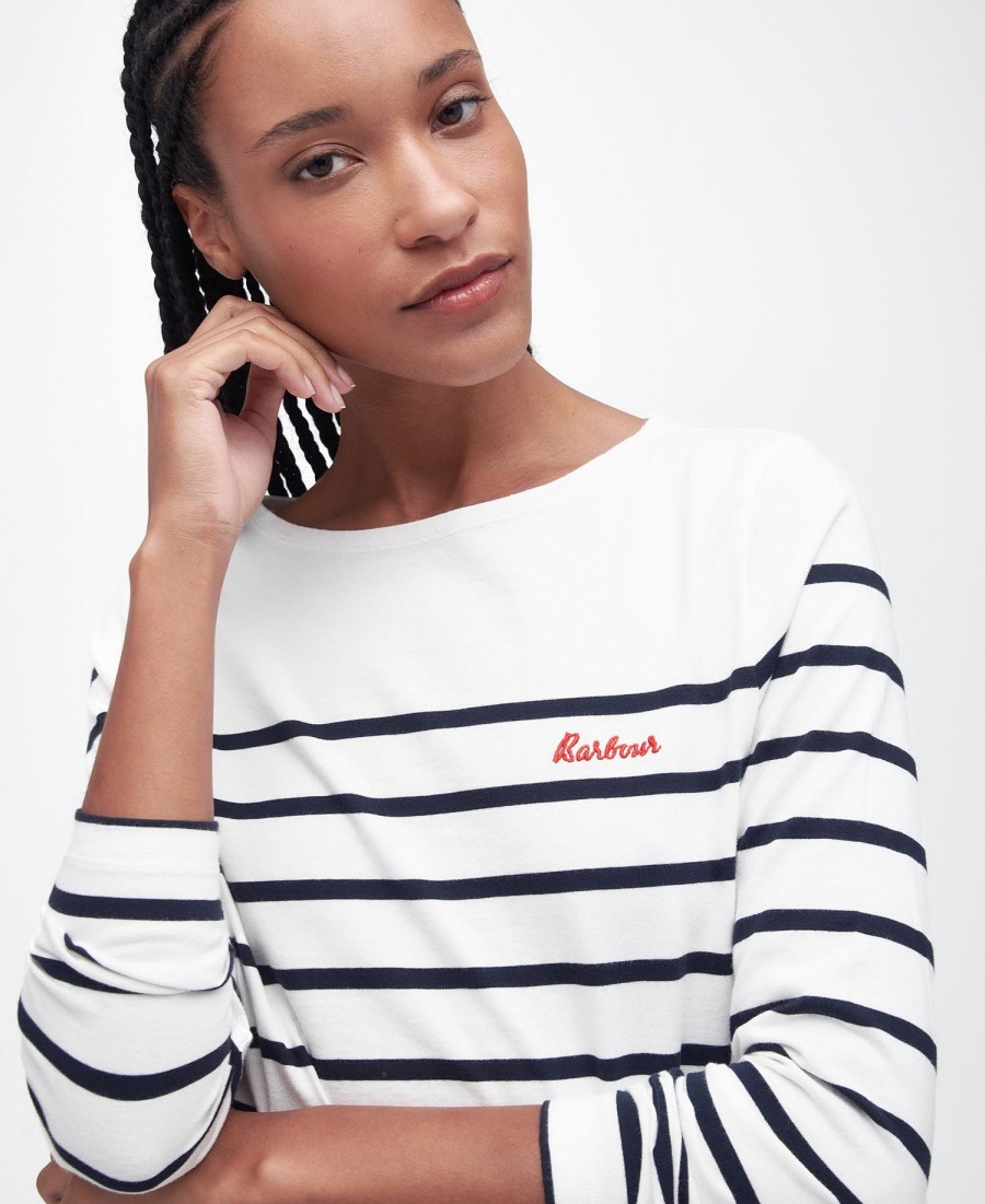 bradley gestreept t-shirt met lange mouwen