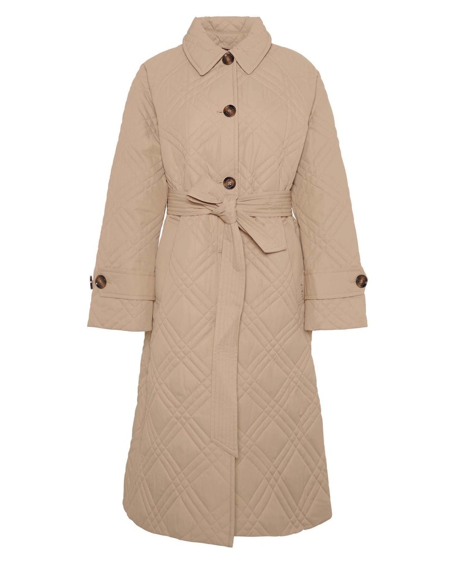 mariah gewatteerde trenchcoat
