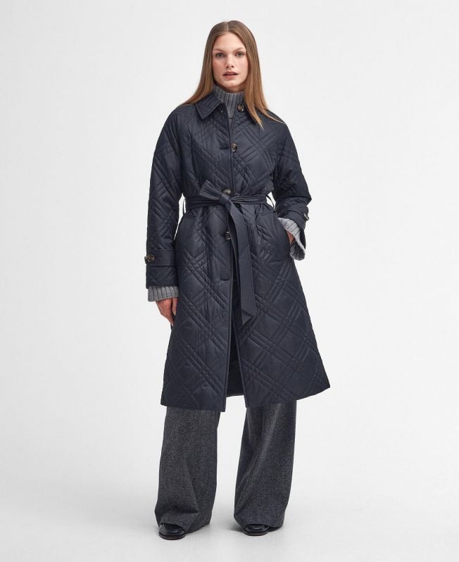 mariah gewatteerde trenchcoat