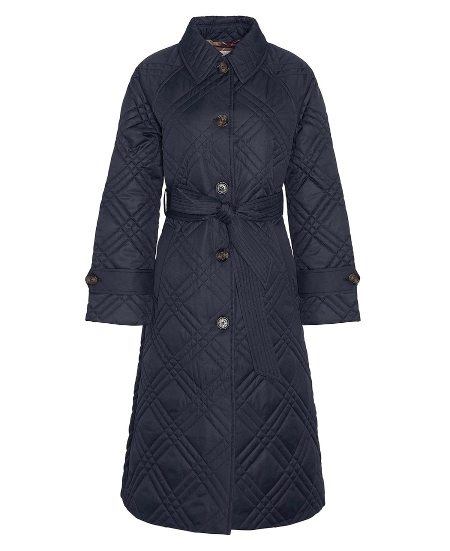 mariah gewatteerde trenchcoat