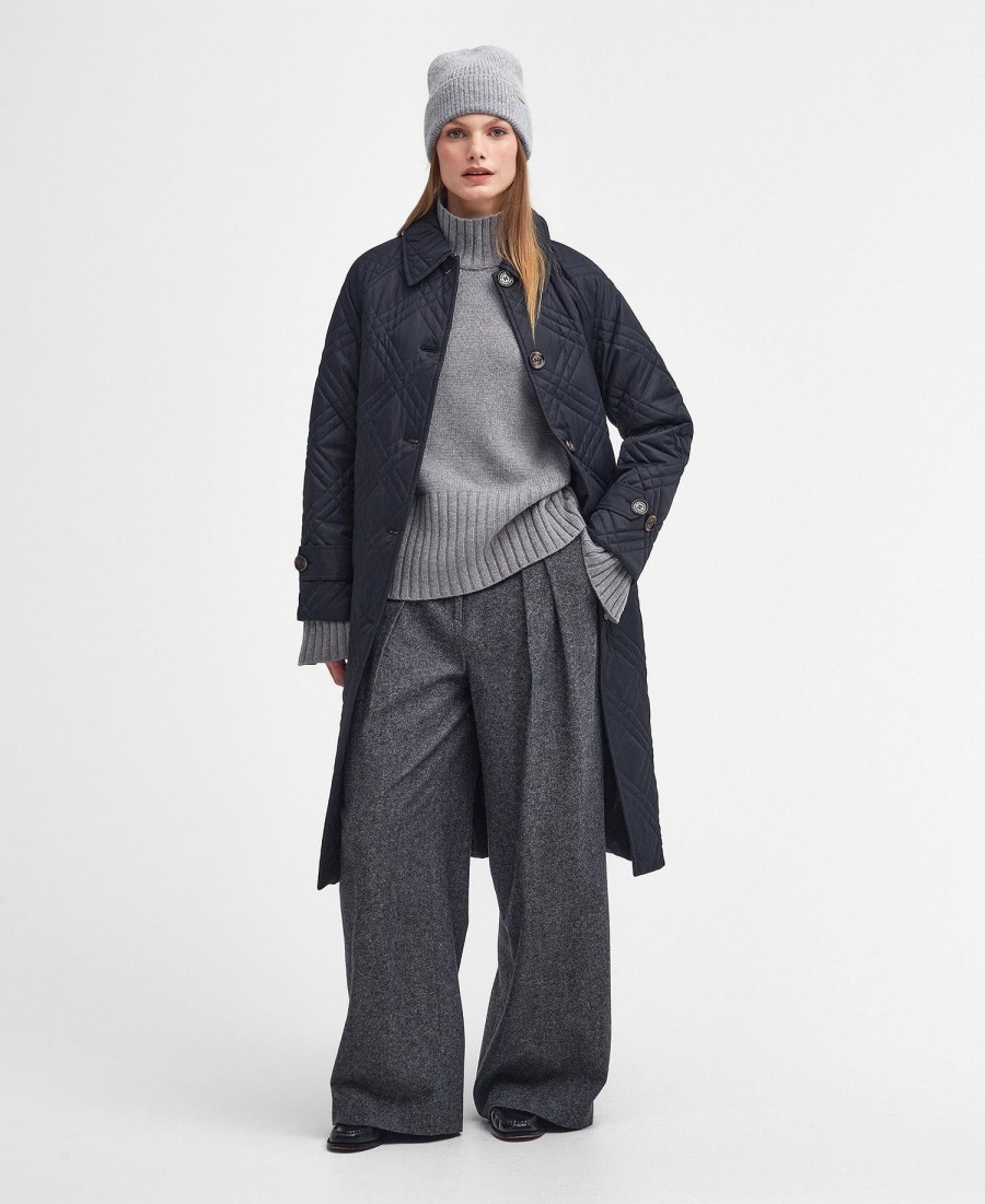 mariah gewatteerde trenchcoat