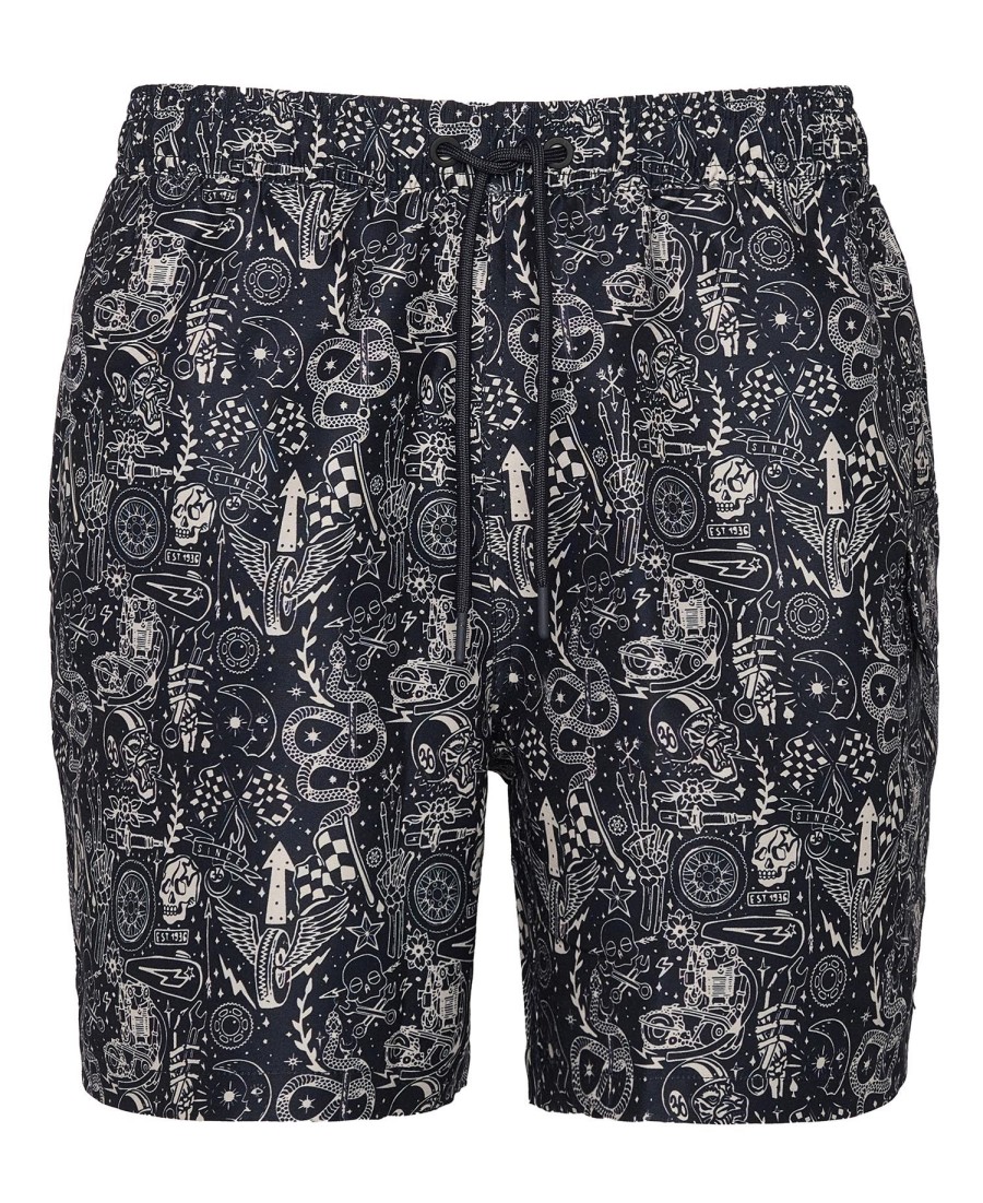 mitchel zwemshorts met print