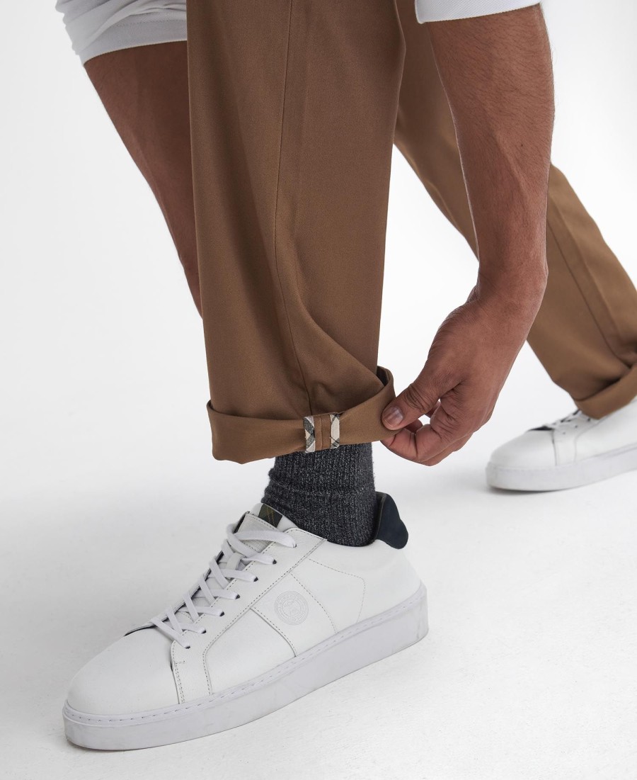 getailleerde satijnen suède broek