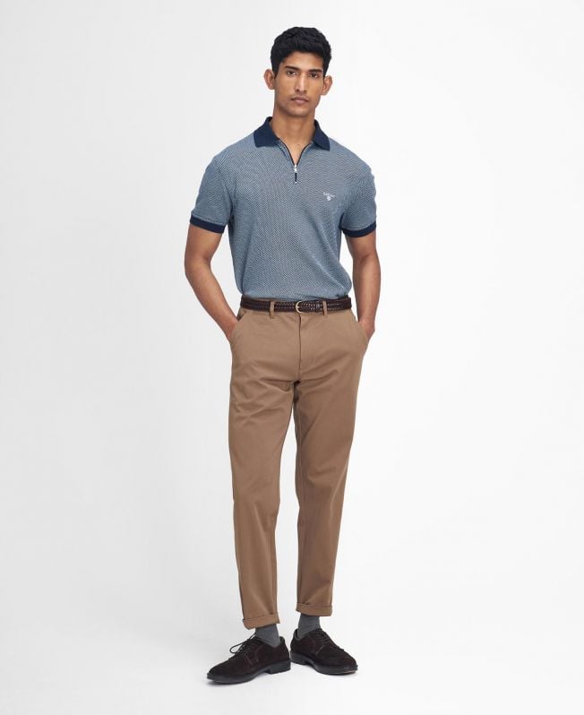 comfortabele stretchbroek met getailleerde pasvorm