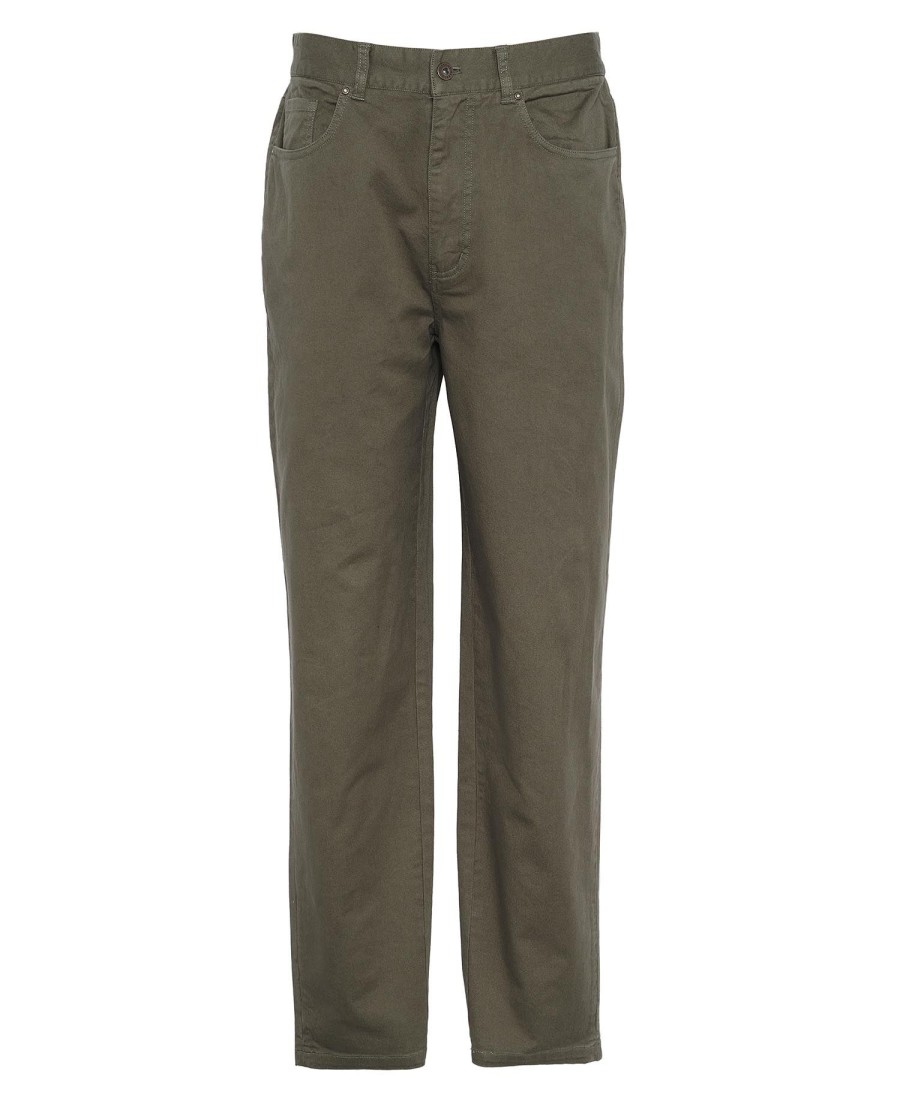 gewassen elastische normale broek