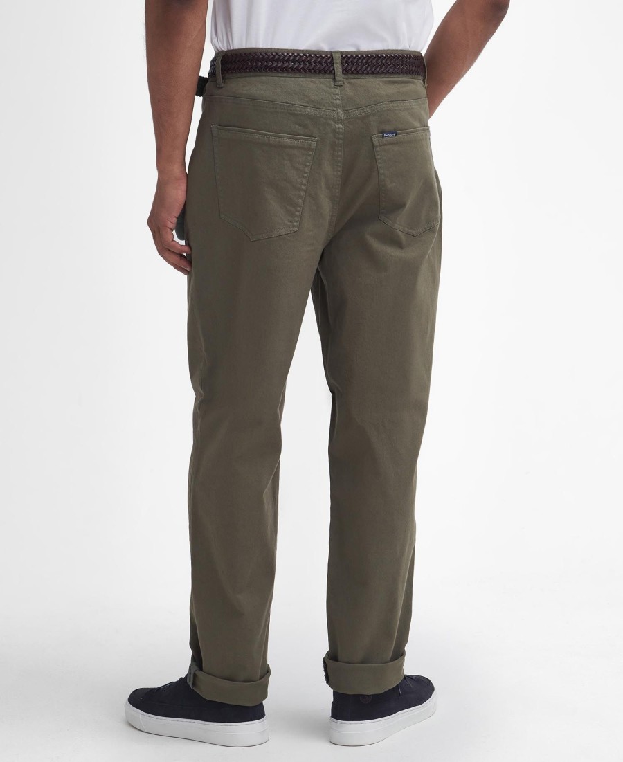 gewassen elastische normale broek