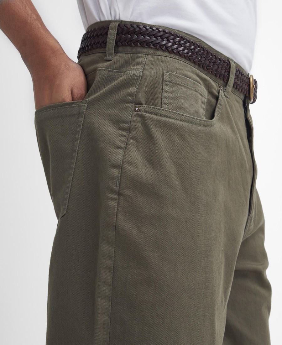gewassen elastische normale broek