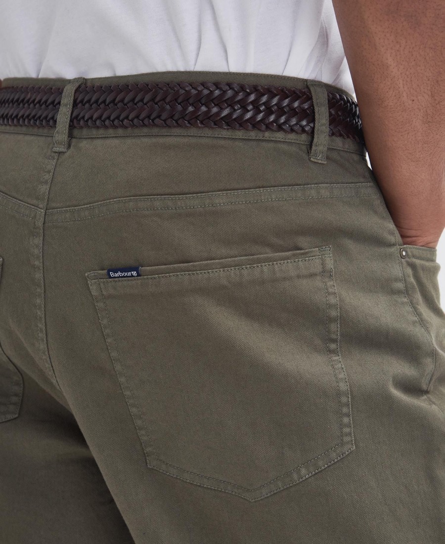 gewassen elastische normale broek