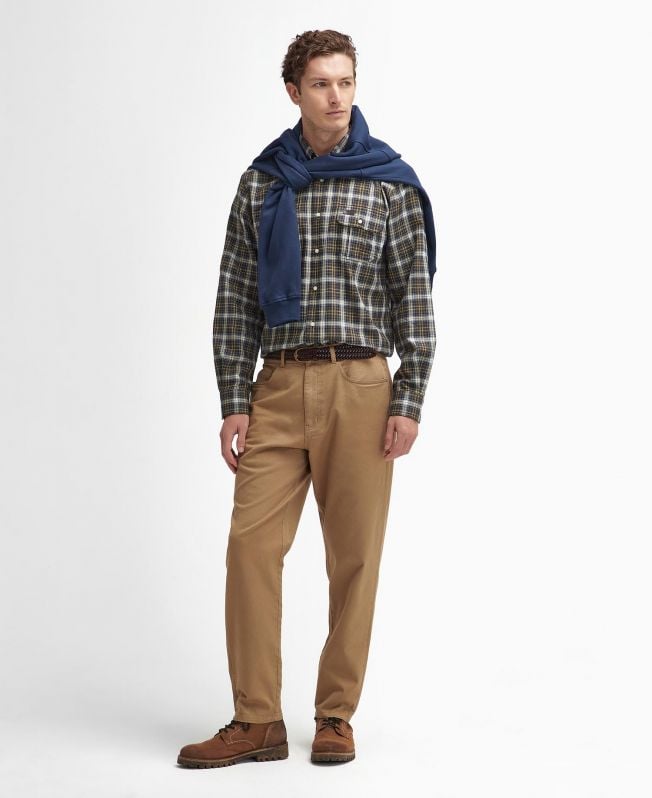 gewassen elastische normale broek