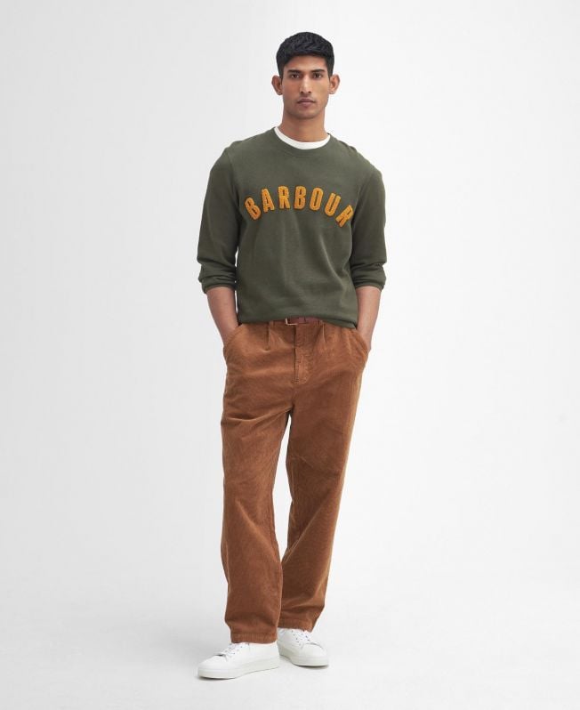 relaxte broek met elastisch trekkoord