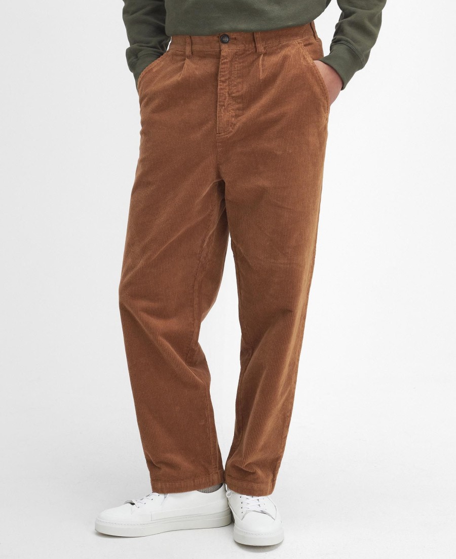 relaxte broek met elastisch trekkoord