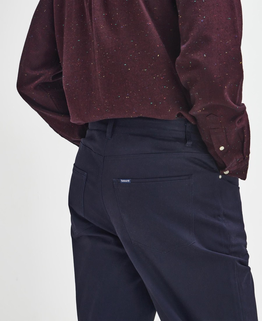 satijnen suède casual broek
