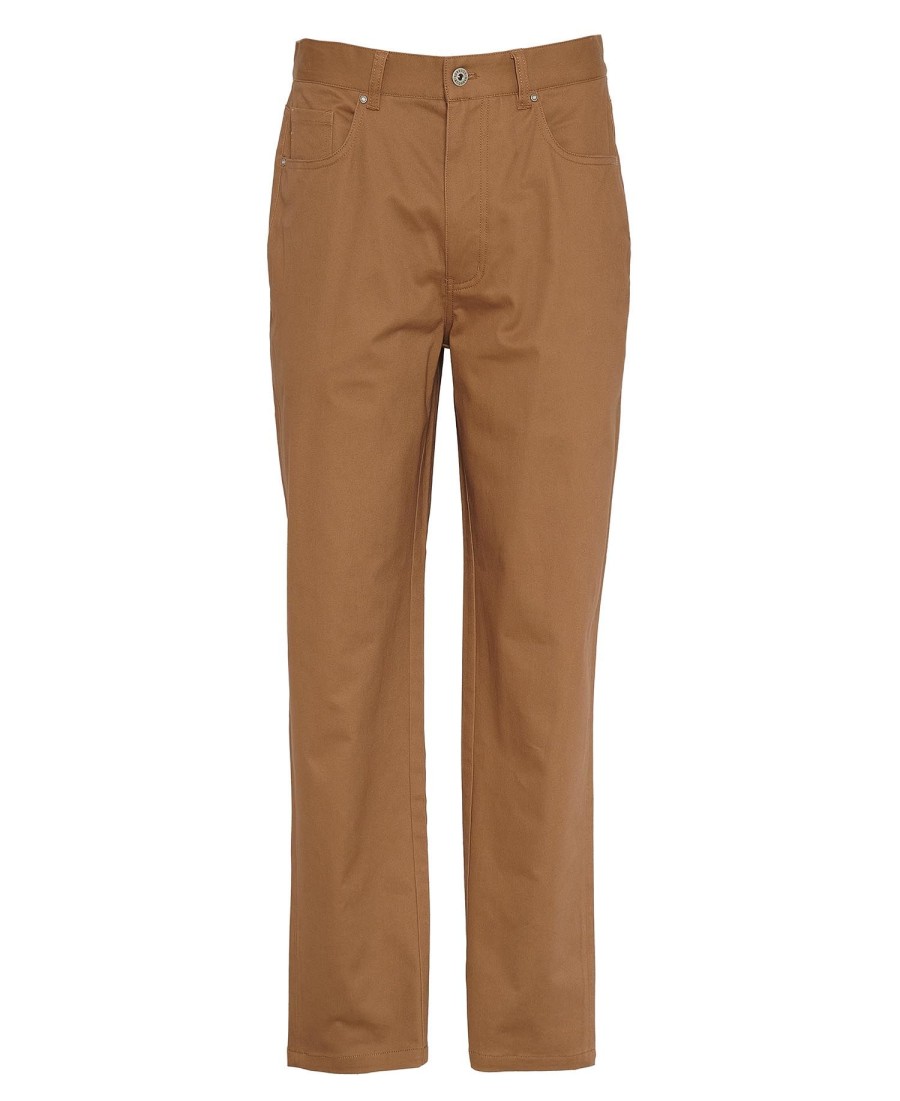 satijnen suède casual broek